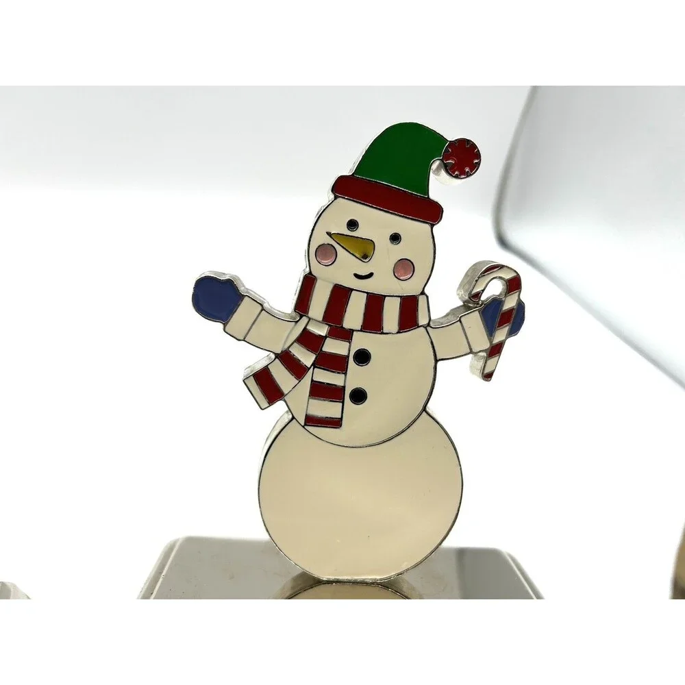 Wondershop 4pc Christmas Stocking Holders Santa Snowman Penguin Reindeer Set
